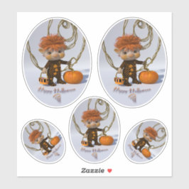 Happy halloween klistermärken