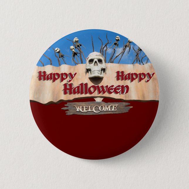 Happy halloween knapp (Framsida)