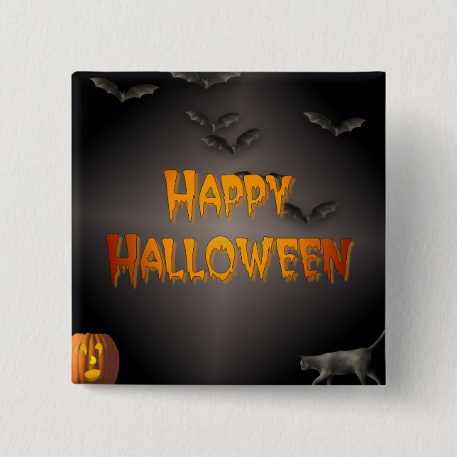 Happy halloween knapp (Framsida)