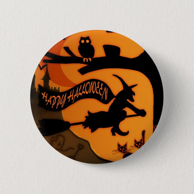 Happy halloween knapp (Framsida)
