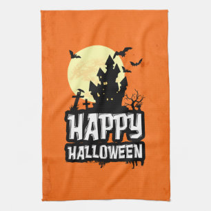 Happy halloween kökshandduk