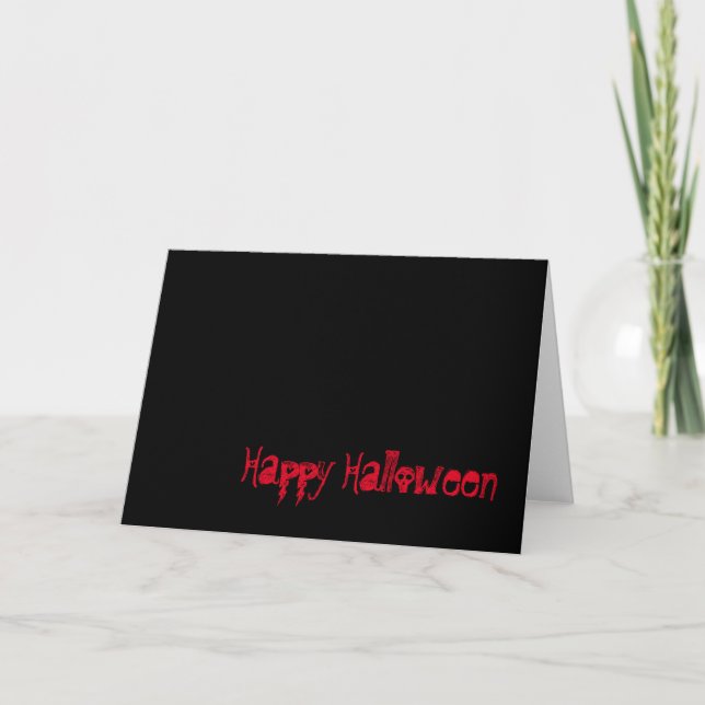 Happy halloween, kort (Framsida)