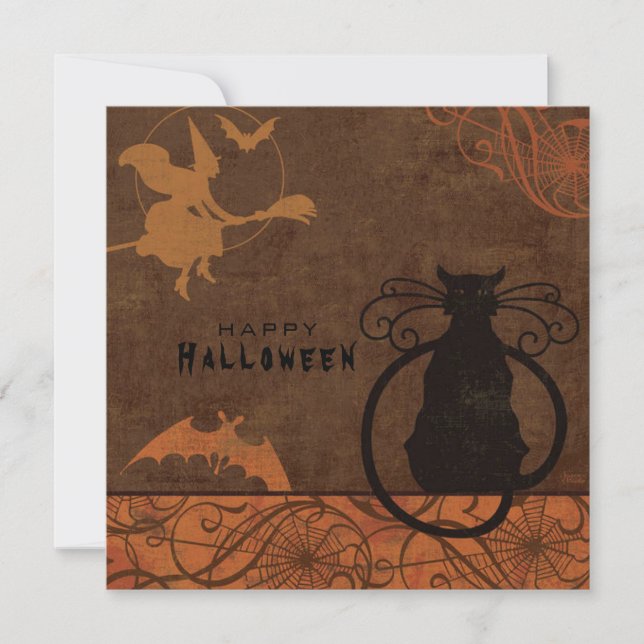 Happy halloween-kort (Framsida)