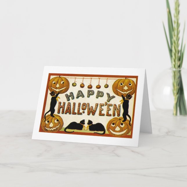 Happy halloween kort (Framsida)