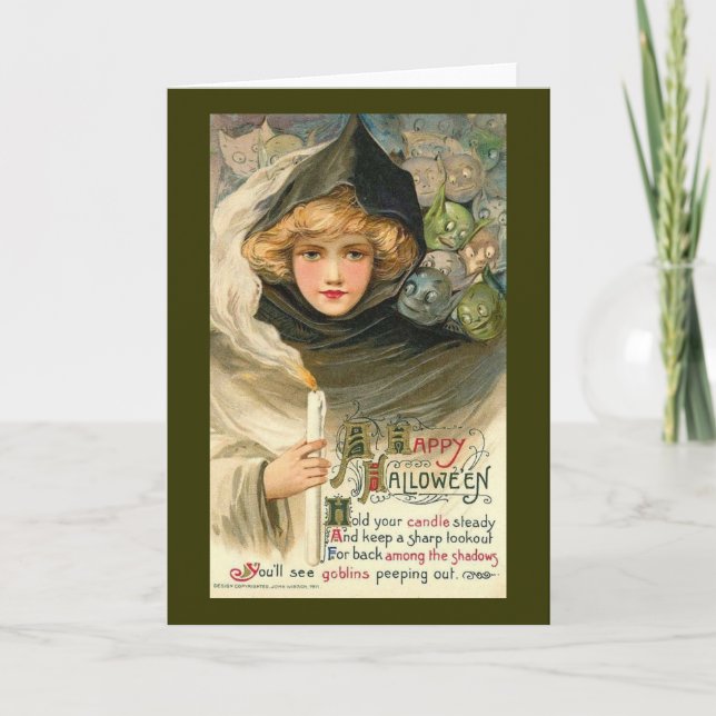 Happy halloween kort (Framsida)