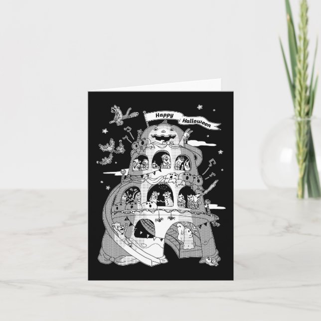 Happy halloween kort (Framsida)
