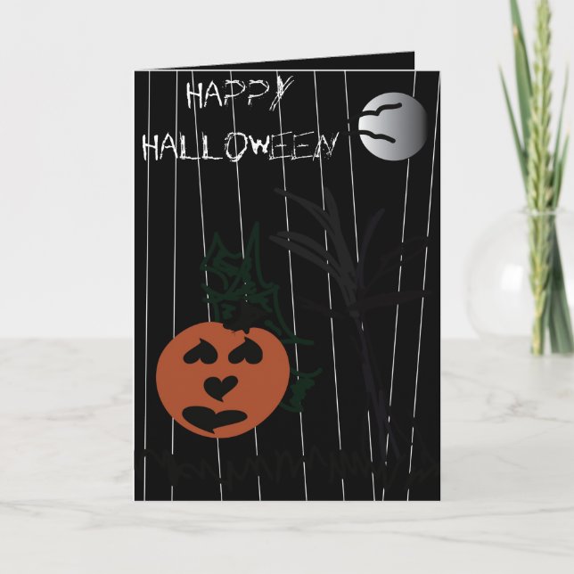 Happy halloween kort (Framsida)