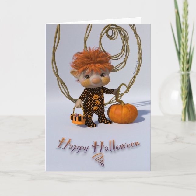 Happy halloween kort (Framsida)