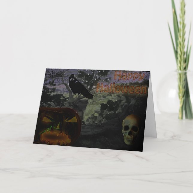 Happy halloween kort (Framsida)