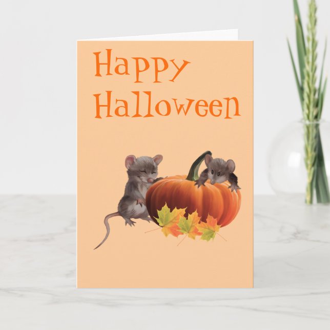 Happy halloween kort (Framsida)