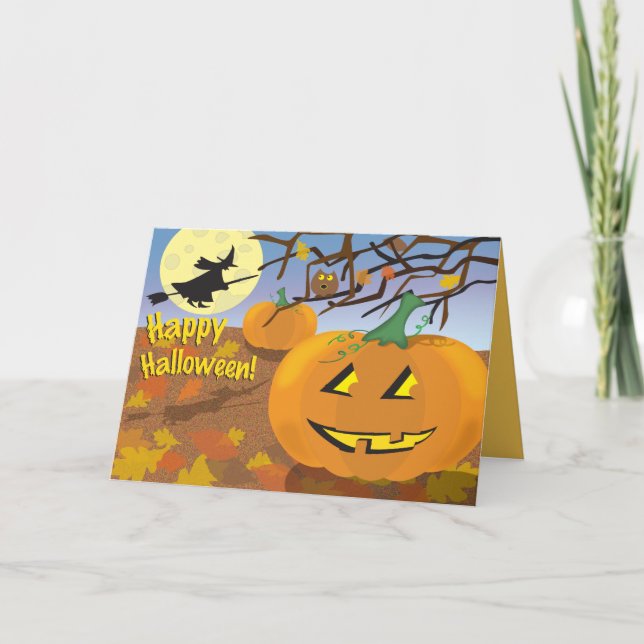 Happy halloween! kort (Framsida)