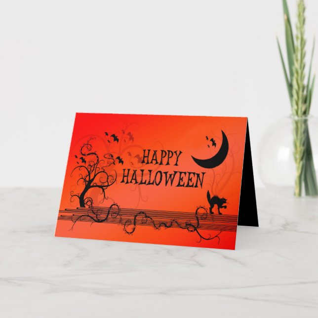 Happy halloween kort (Framsida)
