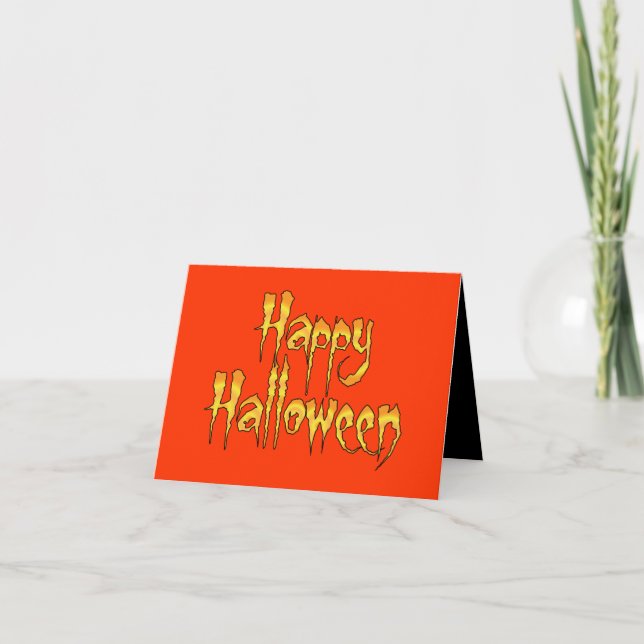 Happy halloween kort (Framsida)