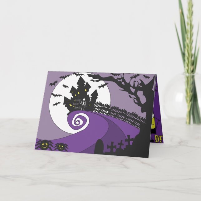 Happy halloween kort (Framsida)