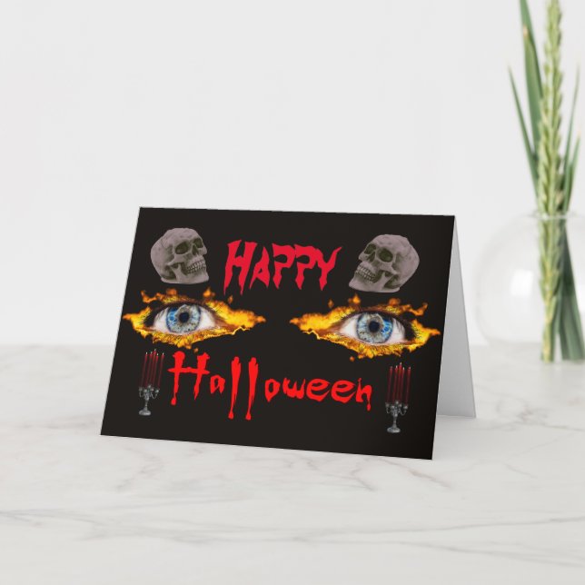 Happy halloween kort (Framsida)
