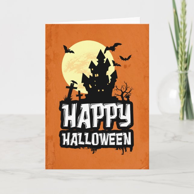 Happy halloween kort (Framsida)