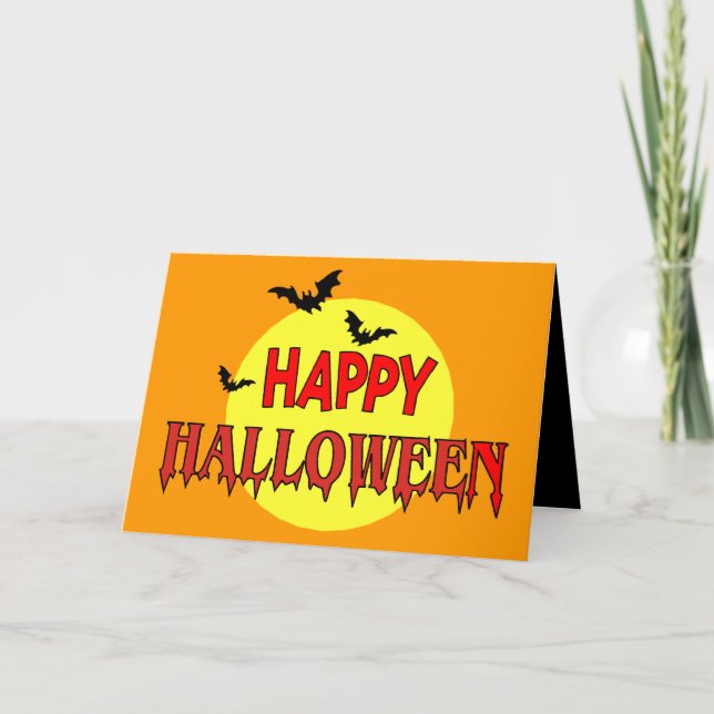 Happy halloween kort (Framsida)