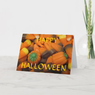 Happy halloween-kort för "" för hösten Candy corn Kort