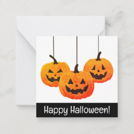 Happy halloween kort, söt, lagrar upp! anteckningskort