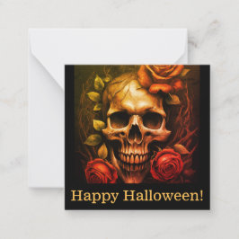 Happy halloween kort, söt, lagrar upp! anteckningskort