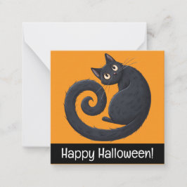 Happy halloween kort, söt, lagrar upp! anteckningskort