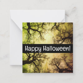 Happy halloween kort, söt, lagrar upp! anteckningskort