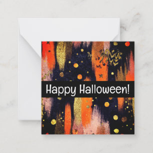 Happy halloween kort, söt, lagrar upp! anteckningskort