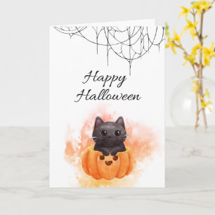 Happy halloween-kort - Spooky Cute Design Kort