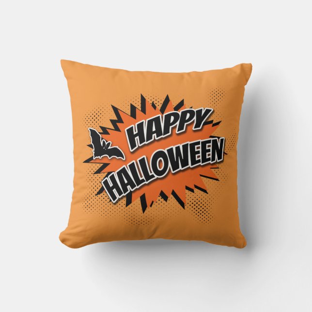 Happy halloween kudde (Framsida)