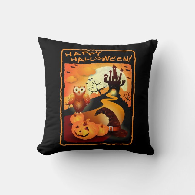 Happy halloween! kudde (Framsida)