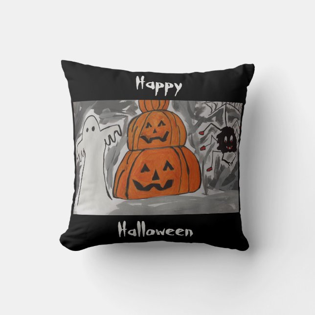 Happy halloween kudde (Framsida)