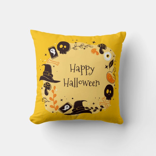 Happy halloween kudde (Framsida)