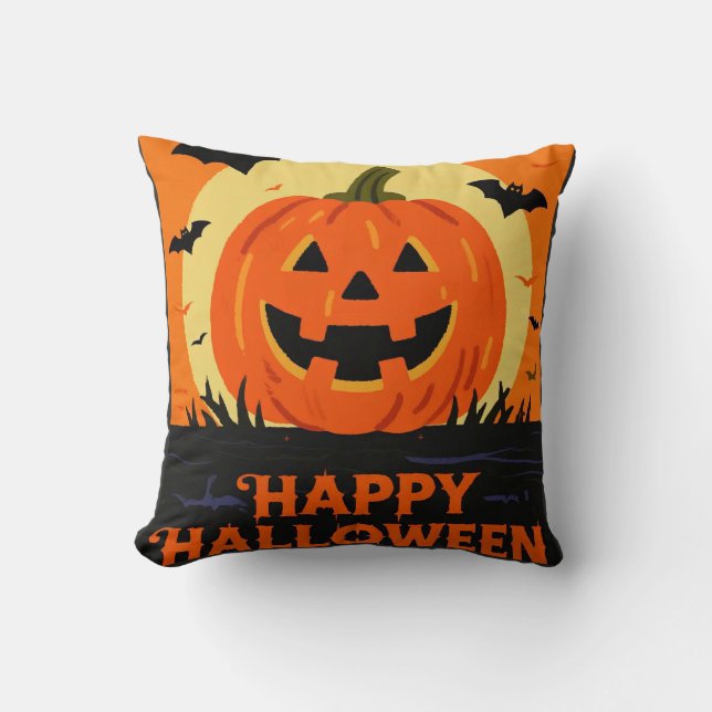 Happy halloween kudde (Framsida)
