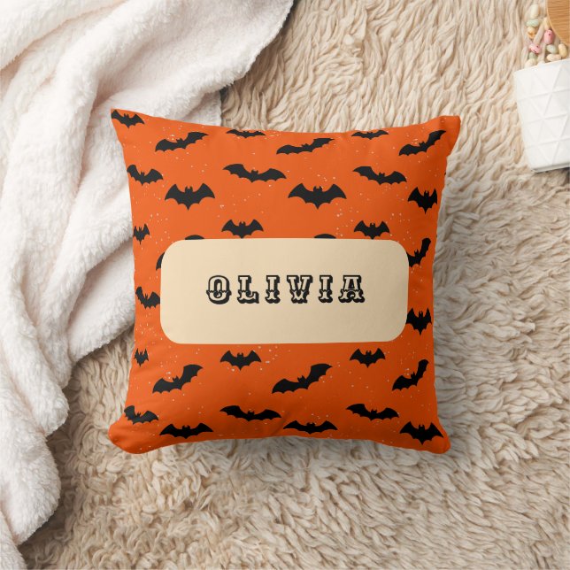 Happy halloween kudde (Filt)