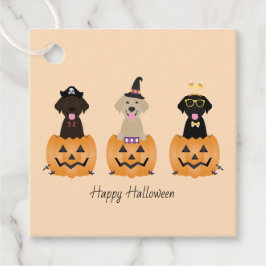 Happy halloween Labrador Retriever Hundar Pumpkin Gåvor Etiketter