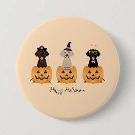 Happy halloween Labrador Retriever Hundar Pumpkin Knapp