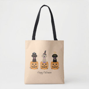Happy halloween Labrador Retriever Hundar Pumpkin Tygkasse