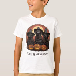 Happy halloween Labrador Retriever Hundar Witch Ha T Shirt