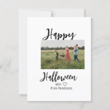Happy halloween lägg till namn-fotosvart, vanlig