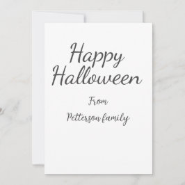 Happy halloween lägger till familjens namn kalligr inbjudningar