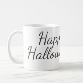Happy halloween lägger till familjens namn kalligr kaffemugg