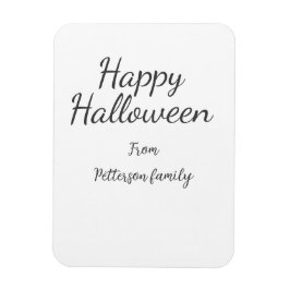 Happy halloween lägger till familjens namn kalligr magnet