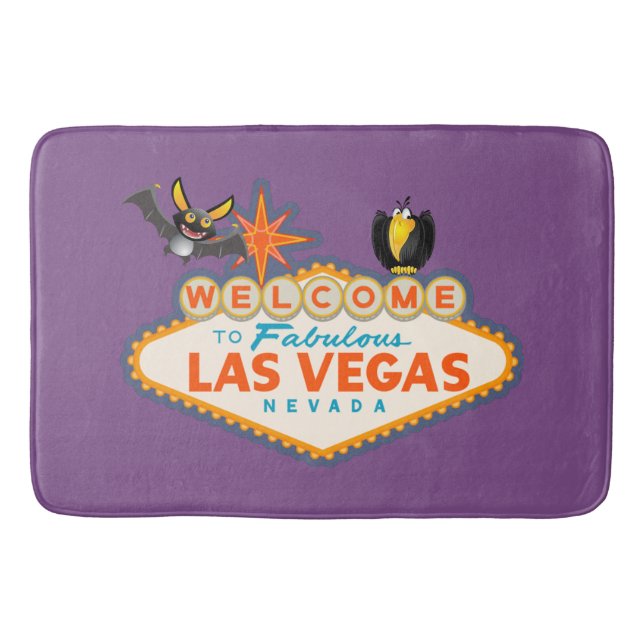 Happy halloween Las Vegas Stil Badrumsmatta (Framsidan)