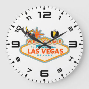 Happy halloween Las Vegas Stil Stor Klocka