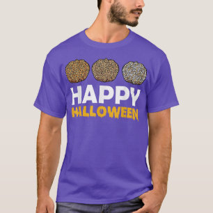 Happy halloween Lazy Costume Cute Pumpkin Leopard T Shirt