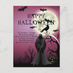 Happy halloween Lila Spooky Night Vykort