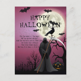 Happy halloween Lila Spooky Night Vykort