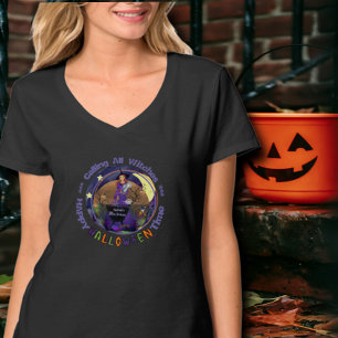 Happy halloween Lila Witch Birthday T-Shirt