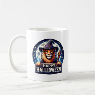 Happy Halloween Lion Coffee Mug, Animal Gift Kaffemugg