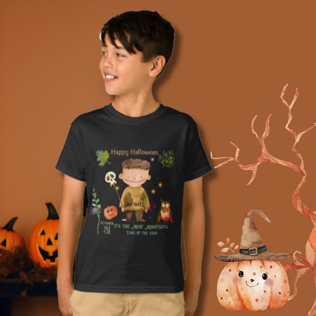 Happy halloween Little Monster T Shirt (Happy Halloween Little Monster T-Shirt)